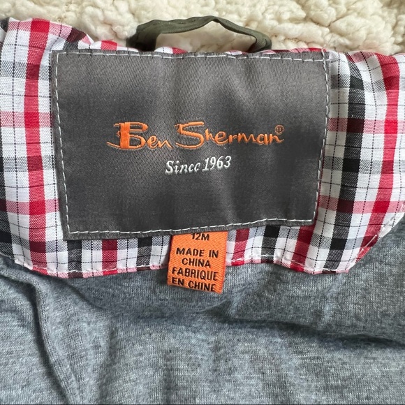 Ben Sherman Boys Winter Coat, Olive Green, Size 12 Months - Picture 7 of 7